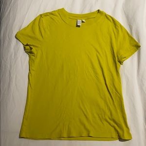 & Other Stories Size 6 yellow T Shirt